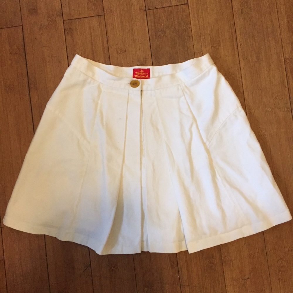 Vivienne Westwood Cotton Tennis Mini Skirt